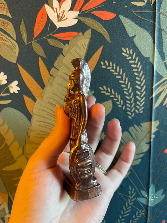 Statuette Athéna effet bronze
