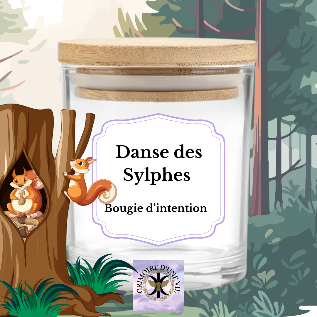 La danse des Sylphes ~ bougie d’intention Witchy