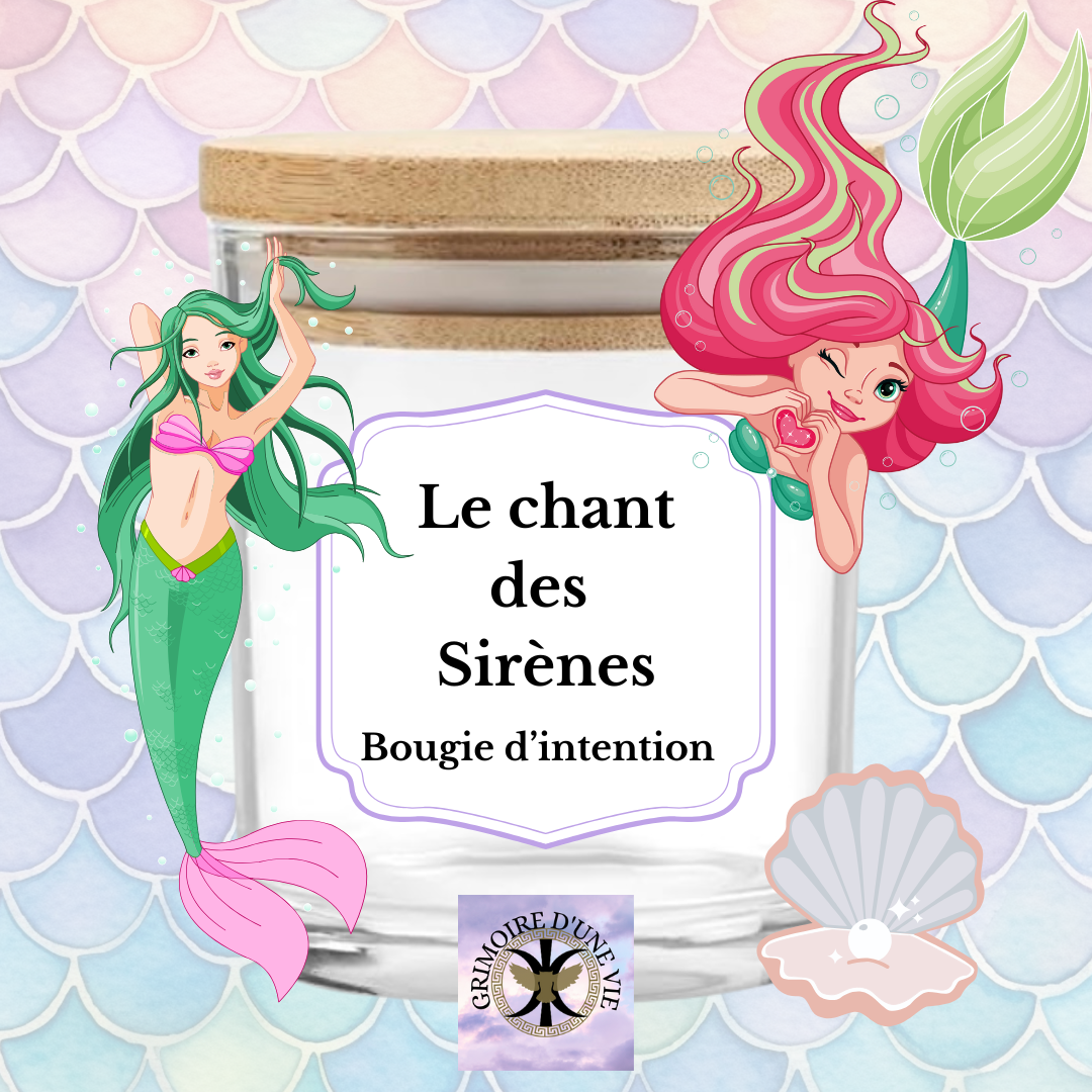 Le chant des Sirènes ~ bougie d’intention Witchy