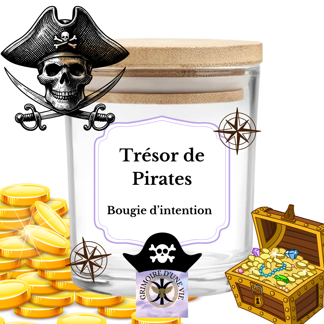 Trésor des Pirates ~ bougie d’intention Witchy