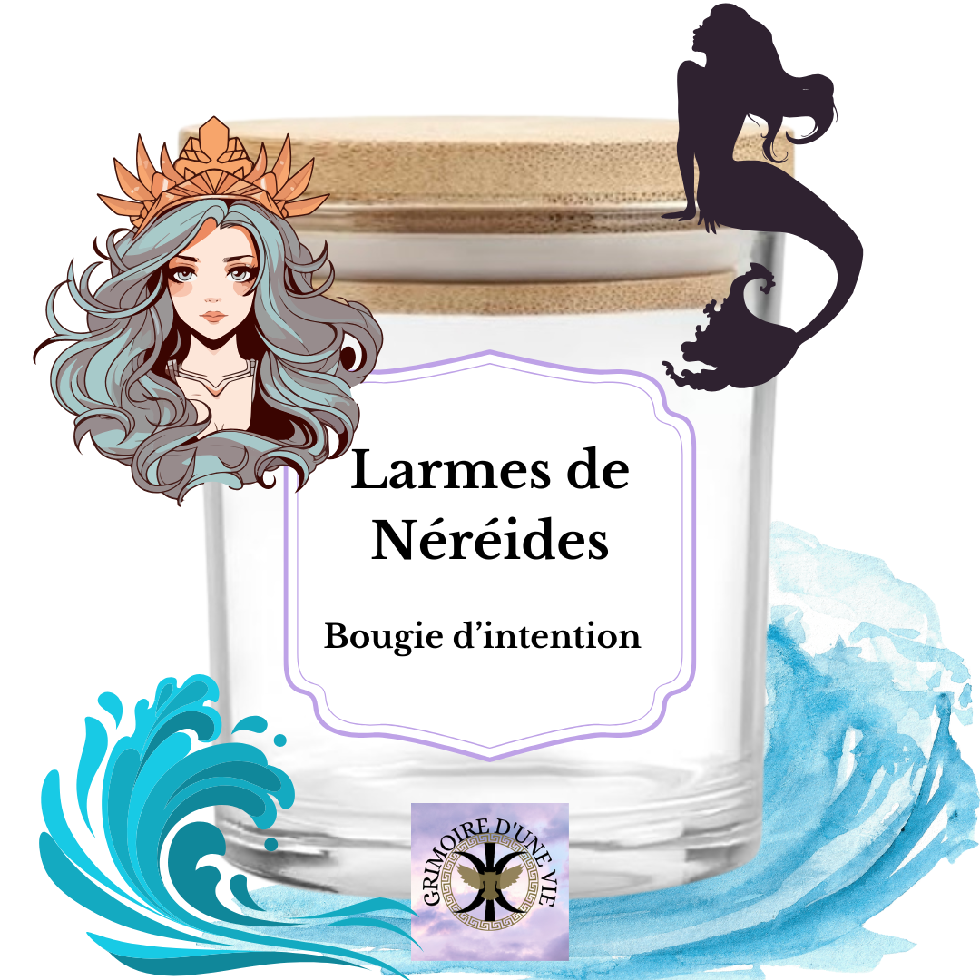 Larmes de Néréides ~ bougie d’intention Witchy
