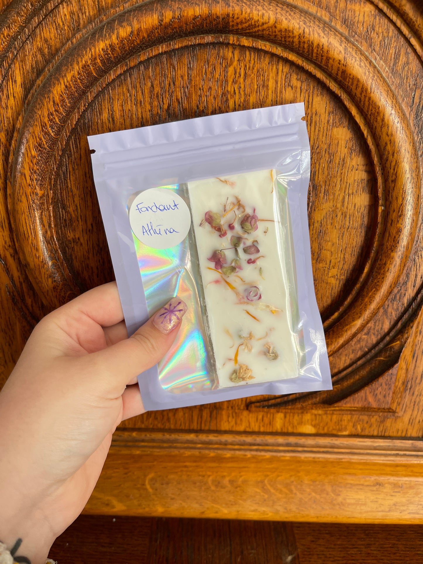 Fondant plaque Athéna