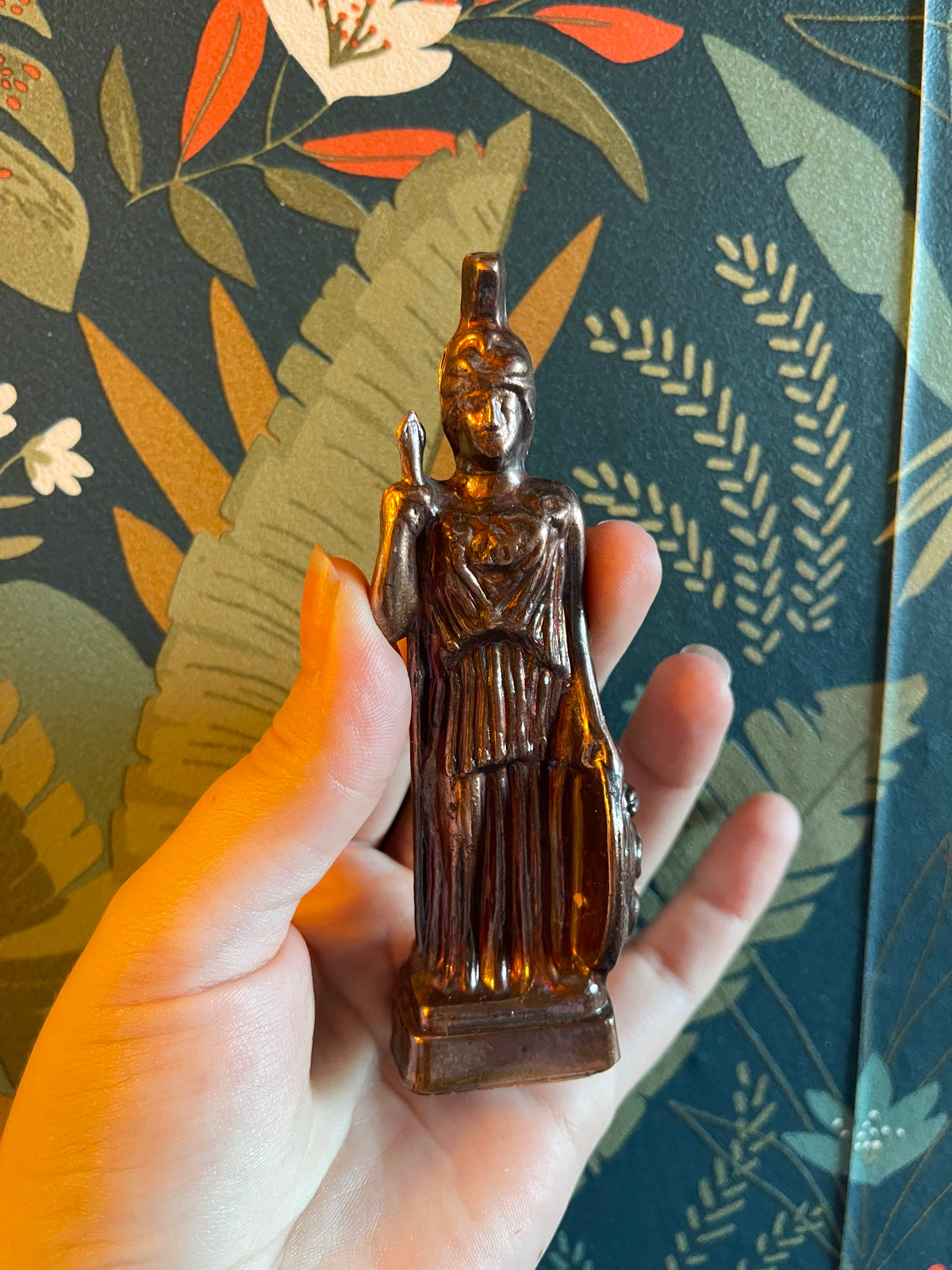 Statuette Athéna effet bronze