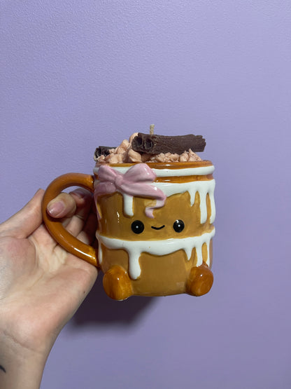 Bougie Roulé à cannelle - Mug chantilly